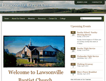 Tablet Screenshot of lawsonvillebaptistchurch.com